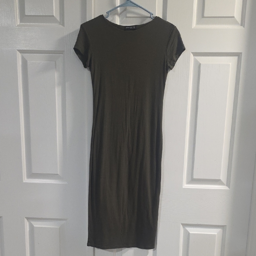 Popular Basics Olive Midi Dress